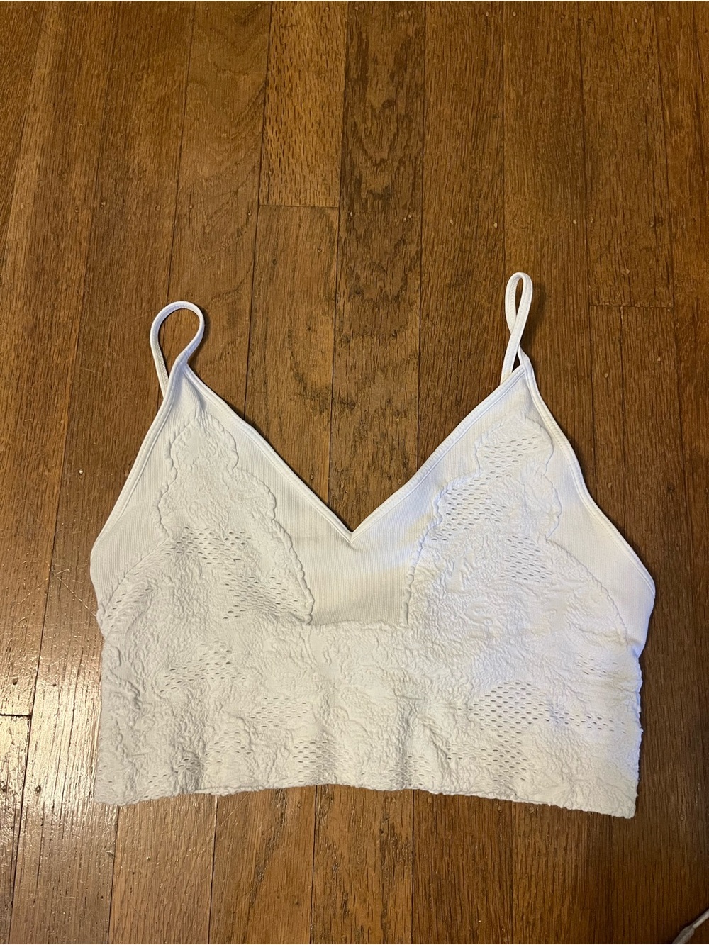 Nikibiki White Lace Bralette Crop Top
